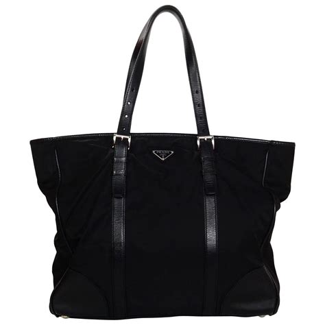 prada black tessuto nylon tote|prada nylon quilted handbag.